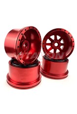 VITAVON VTNK8S0090 ALUMINUM WHEELS 24MM HEX RED SET OF 4