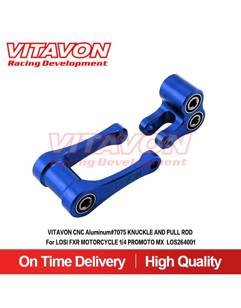 VITAVON VTNPROM011 KNUCKLE & PULL ROD FOR PROMOTO MX BLUE