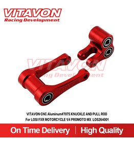 VITAVON VTNPROM012 KNUCKLE & PULL ROD FOR PROMOTO MX RED