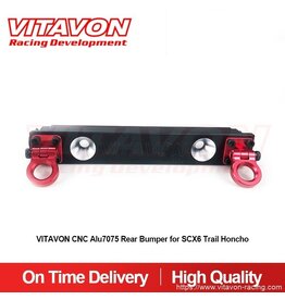 VITAVON VTNSCX6094 SCX6 TRAIL HONCHO REAR BUMPER V2 BLACK