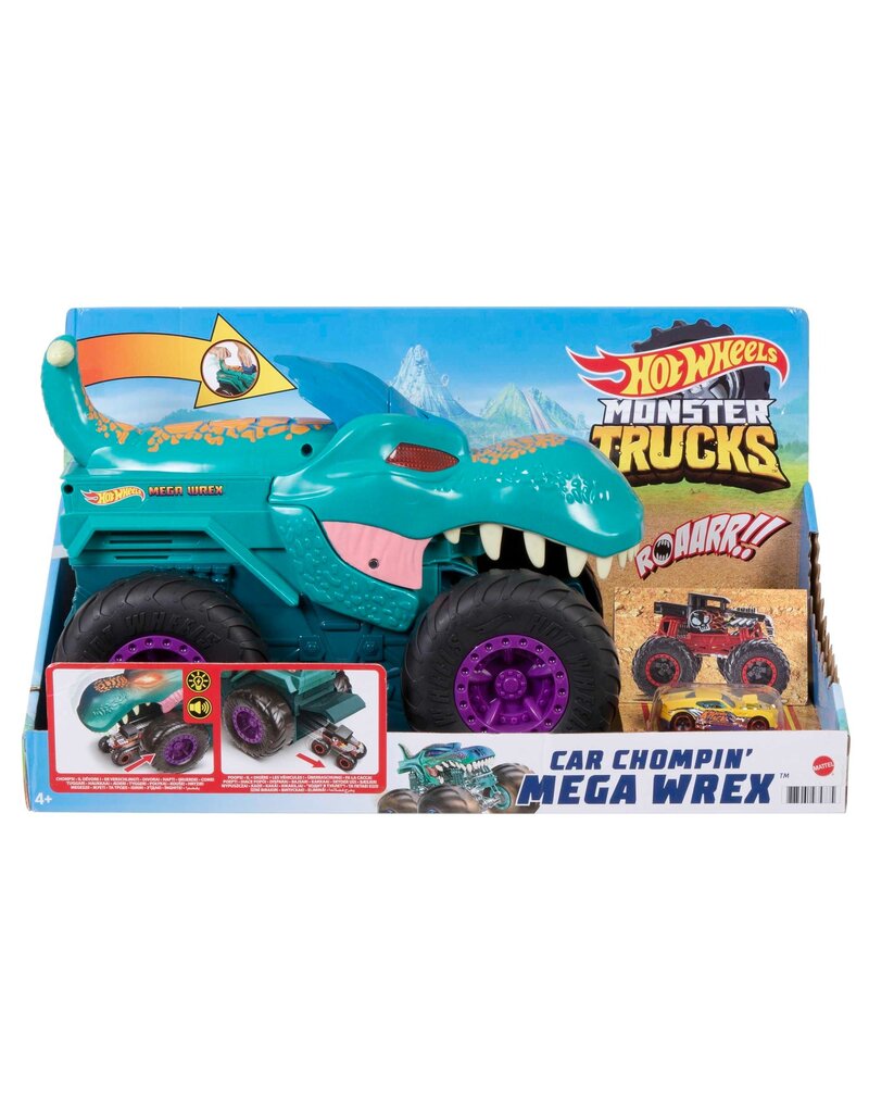 HOT WHEELS MTL GYL13 HOTWHEELS MONSTER TRUCKS: CAR CHOMPIN' MEGA WREX