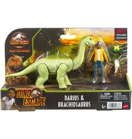 JURASSIC WORLD MTL GWM24/HCL89 JURASSIC WORLD DINO ESCAPE: DARIUS & BRACHOSAURUS