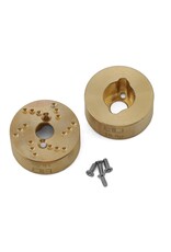 HOT RACING HRASXTF22H 31G BRASS REAR HUBS FOR AXIAL SCX24