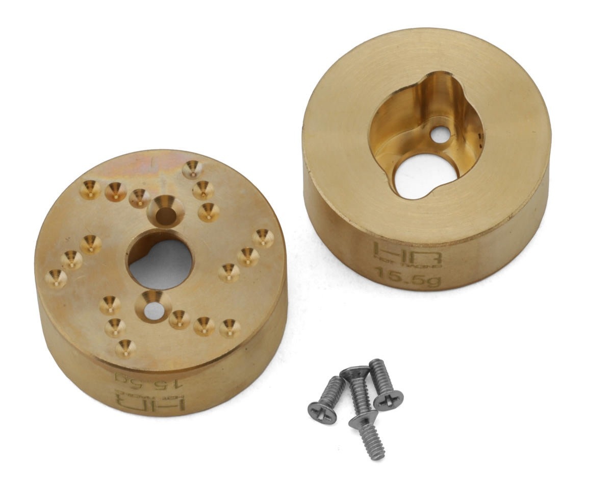 HRASXTF22H 31G BRASS REAR HUBS FOR AXIAL SCX24