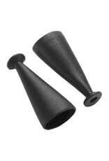ARRMA AR330342 RUBBER SHOCK BOOT 40MM (2): NERO