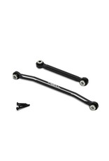 TREAL TRLX003CL0XUR ALUMINUM STEERING TIE ROD SET FOR FMS FCX24 BLACK