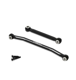 TREAL TRLX003CL0XUR ALUMINUM STEERING TIE ROD SET FOR FMS FCX24 BLACK