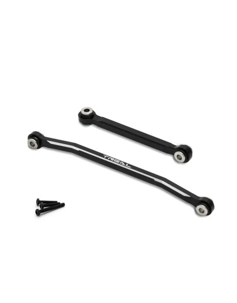 TREAL TRLX003CL0XUR ALUMINUM STEERING TIE ROD SET FOR FMS FCX24 BLACK