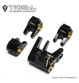 TREAL TRLX003WOOALH BRASS AXLE TUBE LINK MOUNT SET SHOCK MOUNTS HEAVY WEIGHT FOR SCX10 PRO