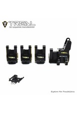 TREAL TRLX003WOOALH BRASS AXLE TUBE LINK MOUNT SET SHOCK MOUNTS HEAVY WEIGHT FOR SCX10 PRO