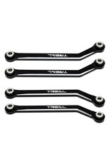 TREAL TRLX003E9LZKT HIGH CLEARENCE LINK SET LOWER LINKAGES FOR FMS FCX24 BLACK