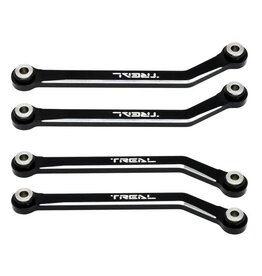TREAL TRLX003E9LZKT HIGH CLEARENCE LINK SET LOWER LINKAGES FOR FMS FCX24 BLACK