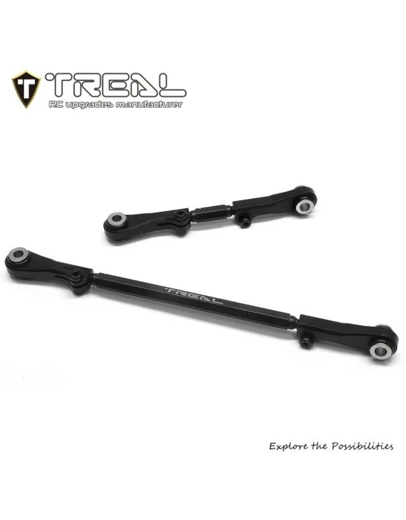 TREAL TRLX003X32RD5 UTB18 CAPRA ADJUSTABLE STEERING LINK TIE ROD SET BLACK
