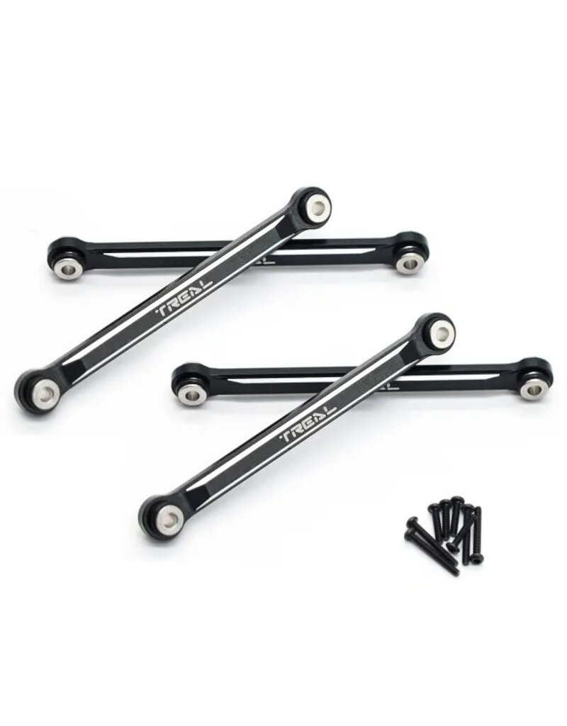 TREAL TRLX003CL1A31 LOWER LINK SET FOR FMS FCX24 BLACK