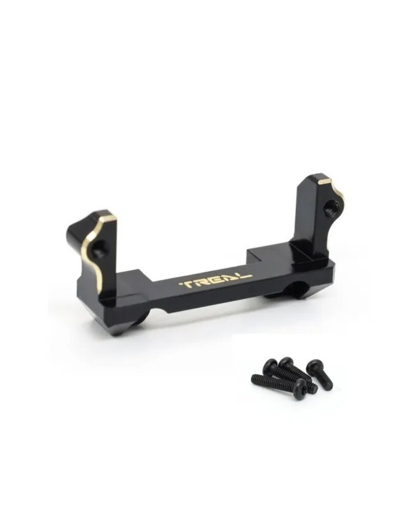 TREAL TRLX003FCKV2X BRASS STEERING SERVO MOUNT FOR FMS FCX24 POWER WAGON MUD RACER