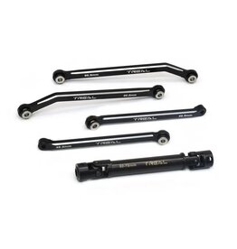 TREAL TRLX003GVK6P5 EXTENDED REAR SUSPENSION LINK KIT 12MM AND REAR DRIVE SHAFTS FOR FCX 24