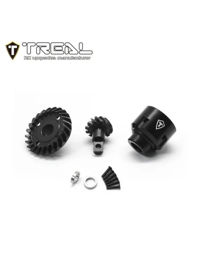 TREAL TRLX003KO4KP5 HARDENED STEEL DIFFERENTIAL GEAR SET 12/24T FMS FCX24 POWERWAGON SMASHER
