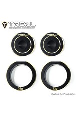 TREAL TRLX003TQ6F7F BRASS REAR AXLE COUNTER WEIGHT FOR SCX10 PRO