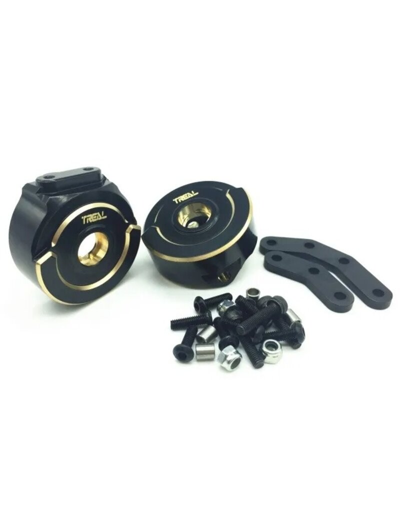 TREAL TRLX002C9GZUH BRASS FRONT STEERING KNUCKLES FOR ELEMENT ENDURO 80G: BLACK (2)