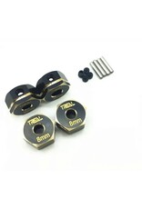 TREAL TRLX002CL5231 BRASS HEX ADAPTER WHEEL HUBS 8MM FOR ELEMENT ENDURO: BLACK (4)