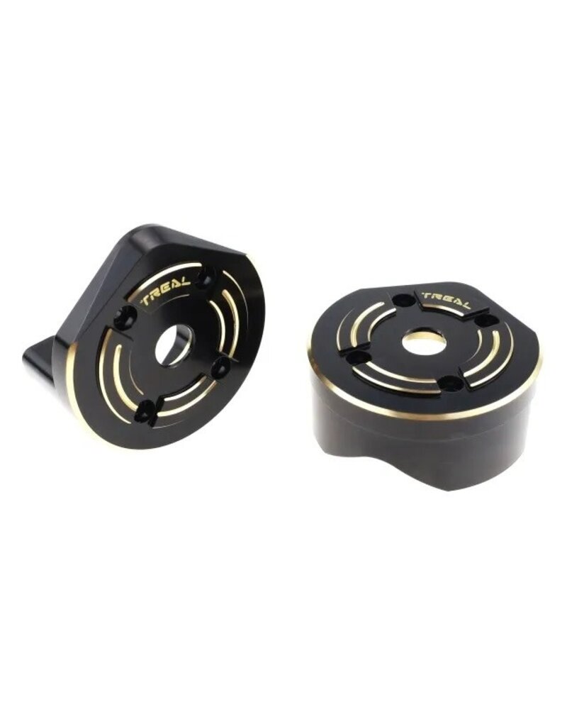 TREAL TRLX00324FZE3 BRASS OUTER PORTAL COVER HEAVY WEIGHT 93G FOR SCX10III CAPRA TYPE B