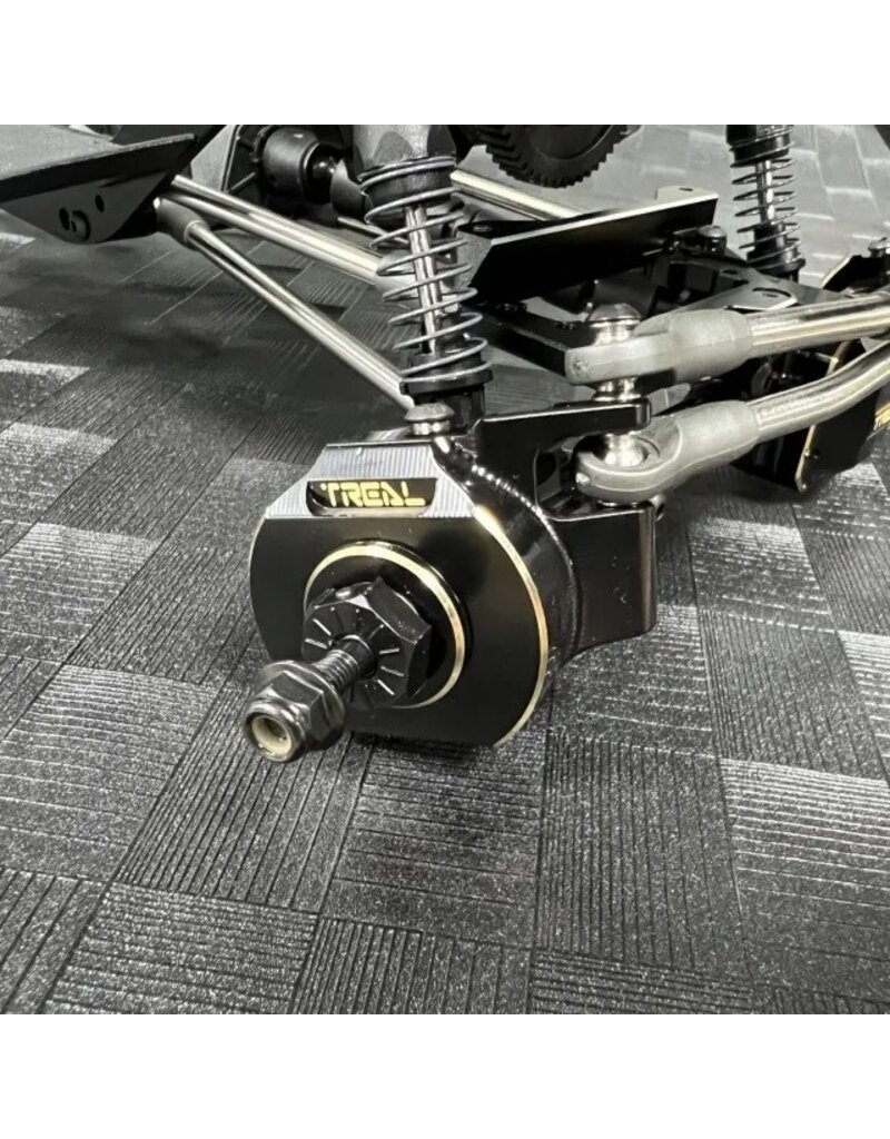 TREAL TRLX003TMTHCT SCX10 PRO BRASS STEERING KNUCKLE HEAVY WEIGHT 96.8G/PC