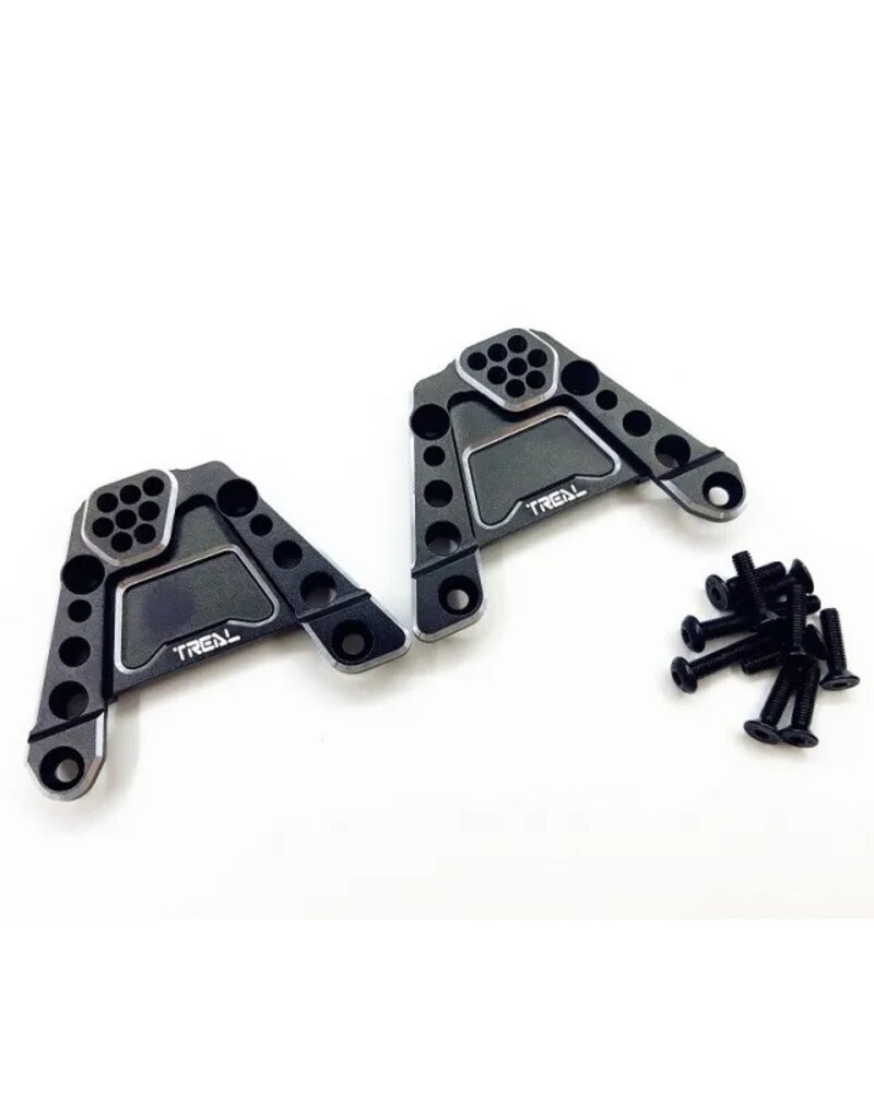 TREAL TRLX002JC1VYH ALUMINUM REAR SHOCK TOWER FOR SCX10III: BLACK