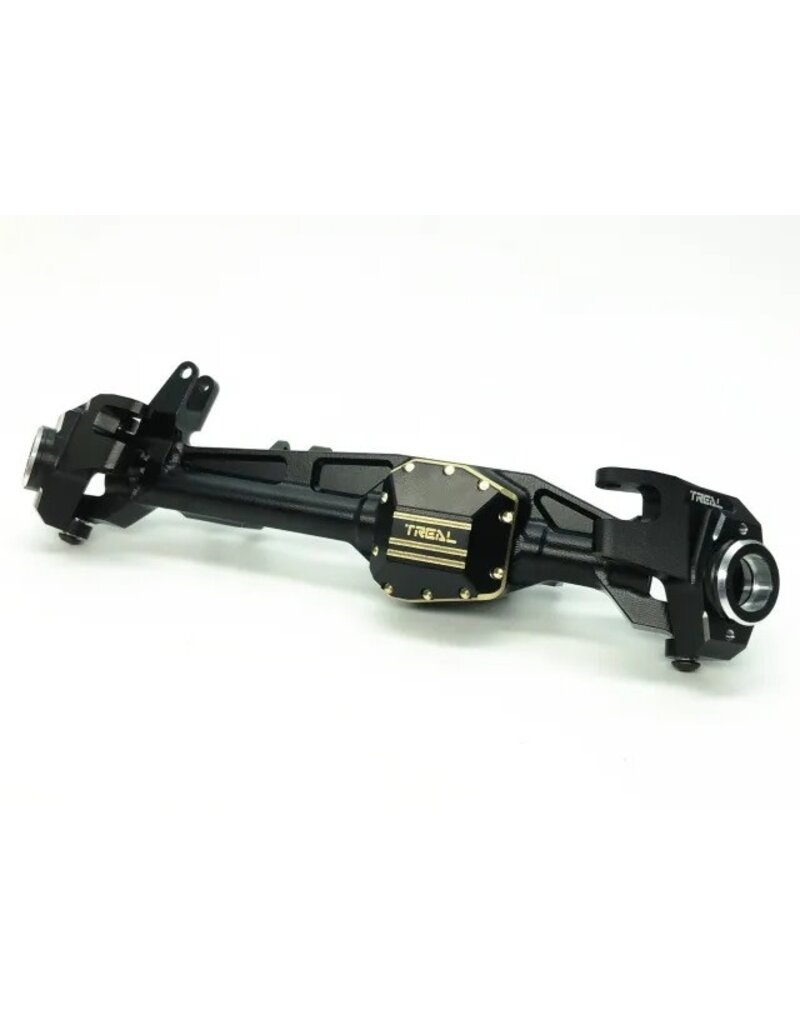 TREAL TRLX00301AAR5 BRASS AXLE DIFF COVER HEAVY WEIGHT 55G FITS SCX10III FORD BRONCO STRAIGHT AXLE