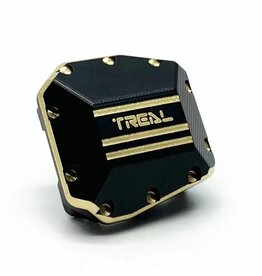 TREAL TRLX00301AAR5 BRASS AXLE DIFF COVER HEAVY WEIGHT 55G FITS SCX10III FORD BRONCO STRAIGHT AXLE