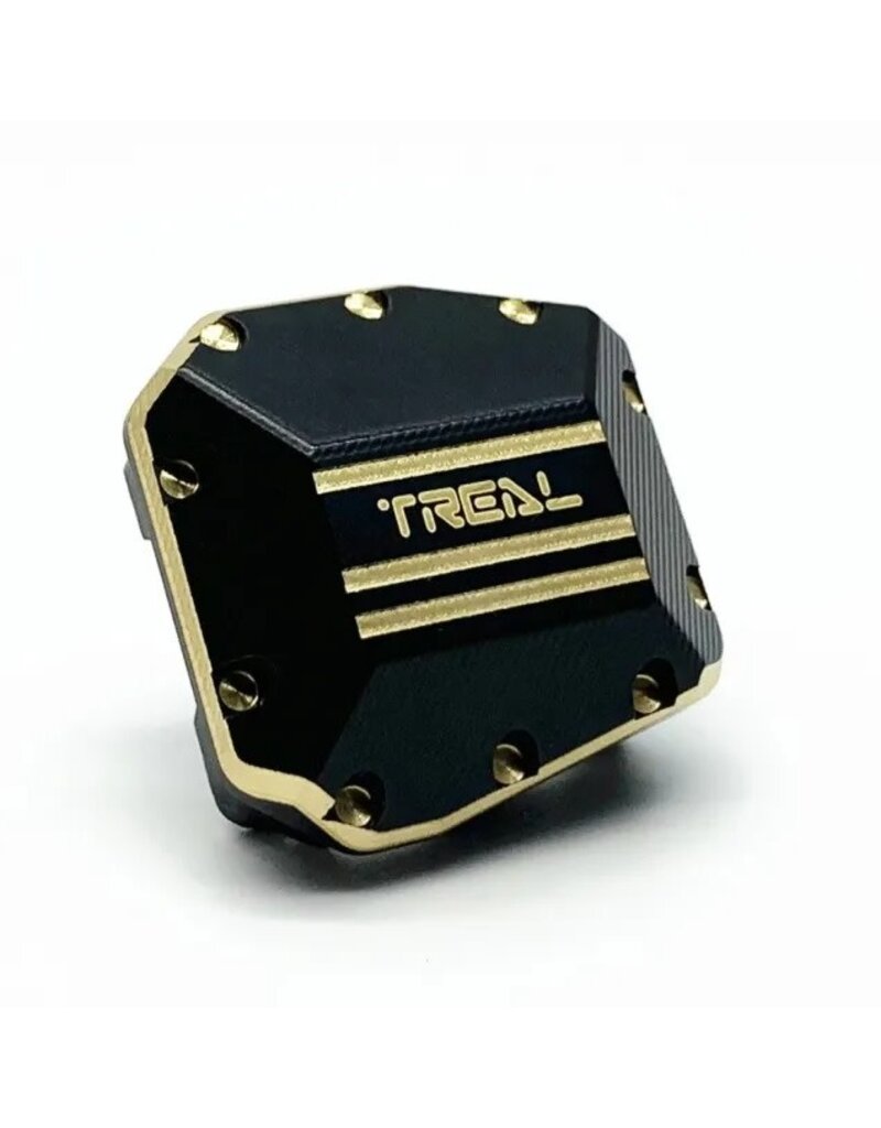 TREAL TRLX00301AAR5 BRASS AXLE DIFF COVER HEAVY WEIGHT 55G FITS SCX10III FORD BRONCO STRAIGHT AXLE