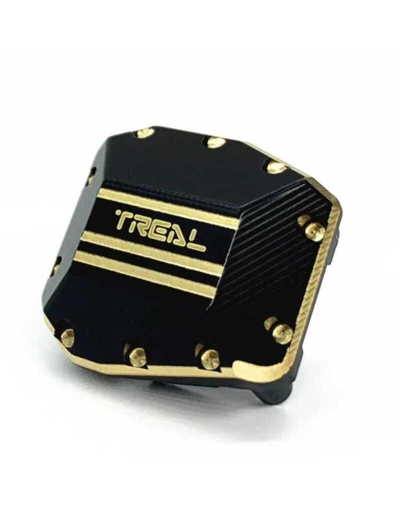 TREAL TRLX00301AAR5 BRASS AXLE DIFF COVER HEAVY WEIGHT 55G FITS SCX10III FORD BRONCO STRAIGHT AXLE