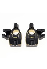 TREAL TRLX00324O1Y3 BRASS INNER PORTAL COVERS STEERING KNUCKLES 60G FOR CAPRA / SCX10III TYPE B