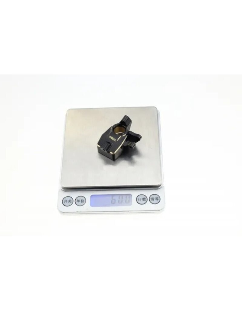 TREAL TRLX00324O1Y3 BRASS INNER PORTAL COVERS STEERING KNUCKLES 60G FOR CAPRA / SCX10III TYPE B