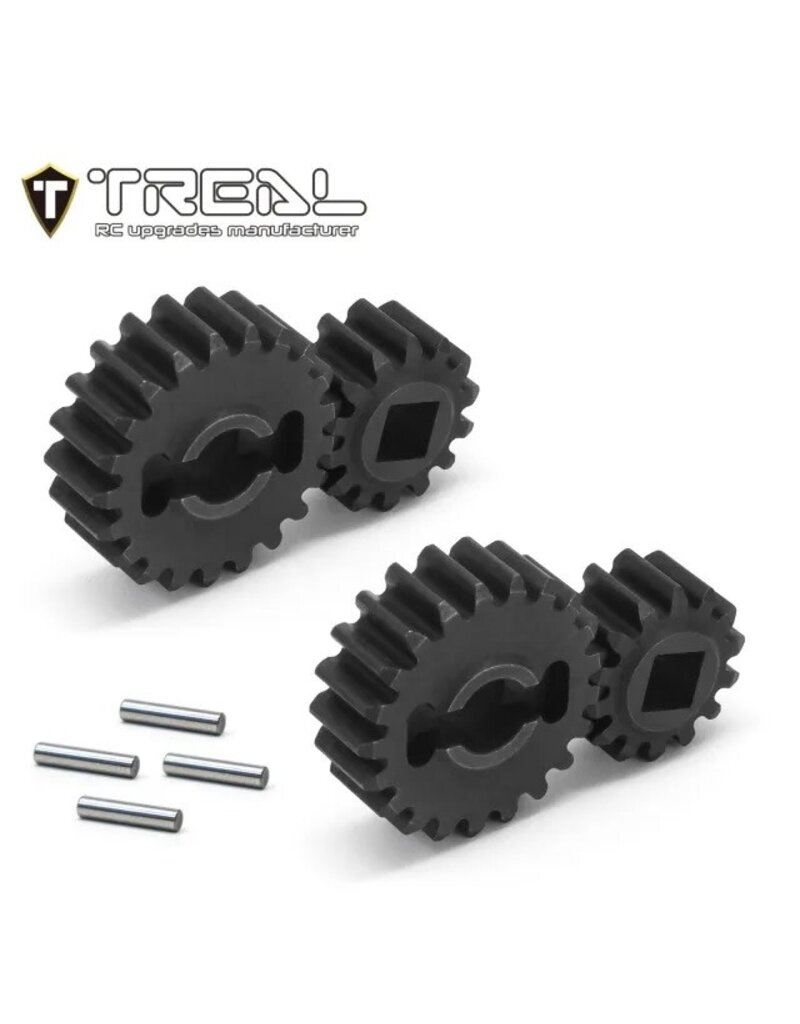 TREAL TRLX0034LQVYH SCX10III CAPRA OVERDRIVE PORTAL GEAR SET 14/21T