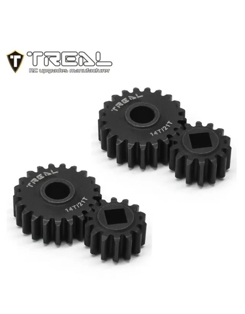 TREAL TRLX0034LQVYH SCX10III CAPRA OVERDRIVE PORTAL GEAR SET 14/21T