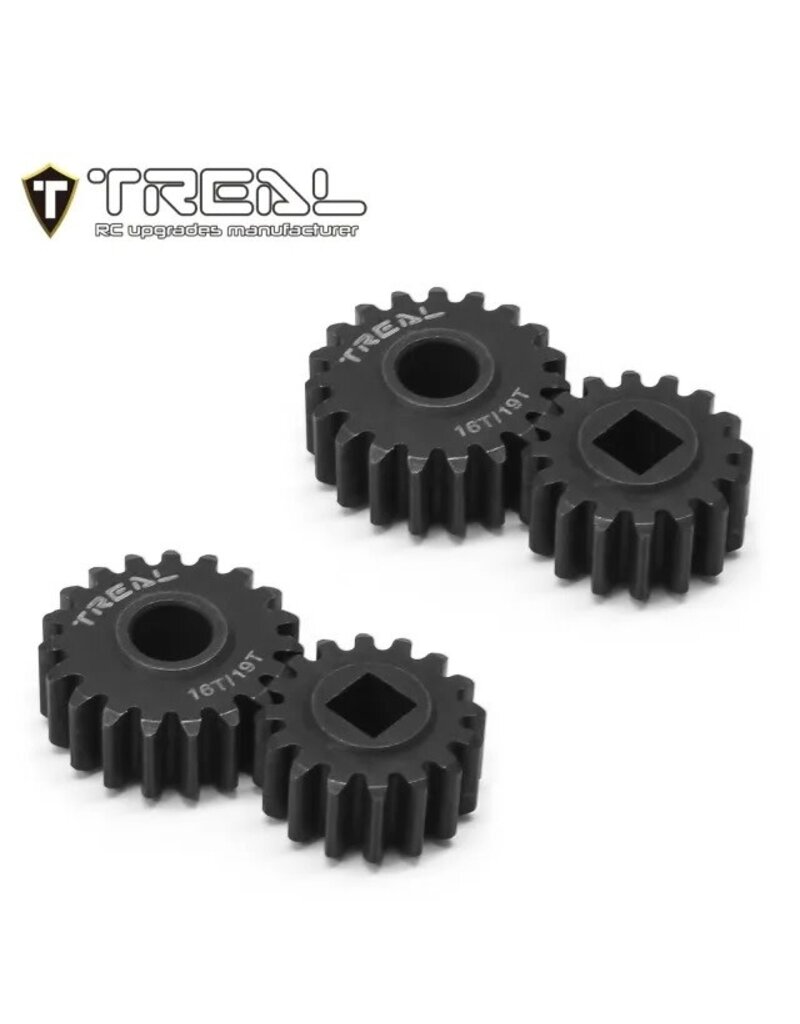 TREAL TRLX0034LUD9B SCX10III CAPRA OVERDRIVE PORTAL GEAR SET 16/19T