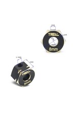TREAL TRLX00391TTX7 BRASS HEX EXTENDED WHEEL HUB ADAPTER 8MM FOR AXIAL CAPRA