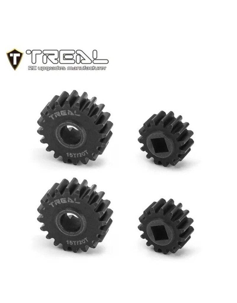 TREAL TRLX003J9UXAR OVERDRIVE PORTAL GEAR SET 15/20T FOR SCX10 III, CAPRA