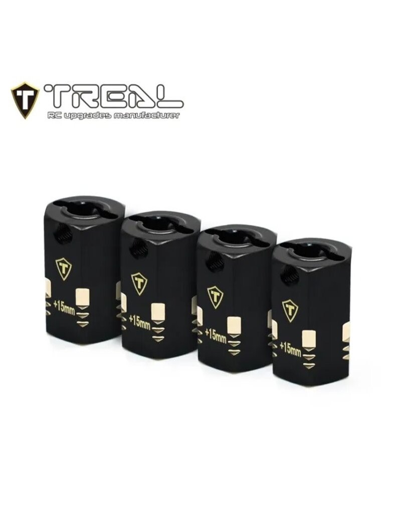 TREAL TRLX003Q8NUXD BRASS 12MM WHEEL HEX ADAPTER EXTENSION 20MM