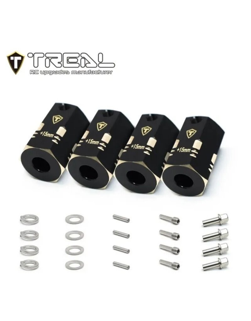 TREAL TRLX003Q8NUXD BRASS 12MM WHEEL HEX ADAPTER EXTENSION 20MM