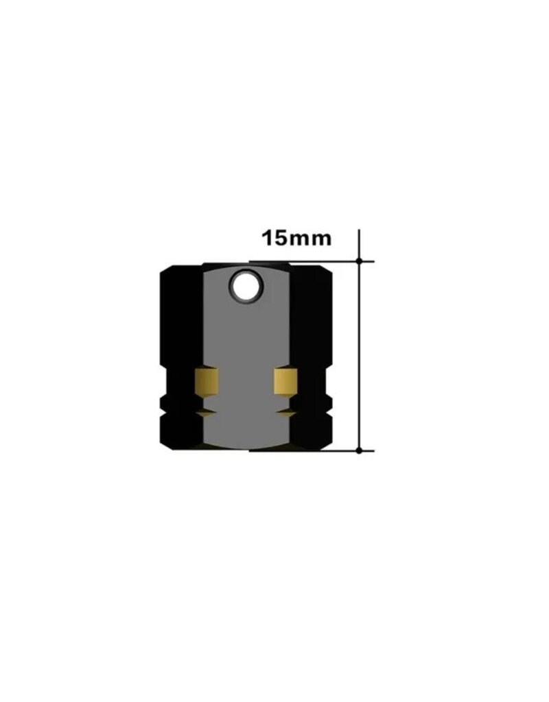 TREAL TRLX003Q8UAUT BRASS 12MM WHEEL HEX ADAPTERS EXTENDED 15MM