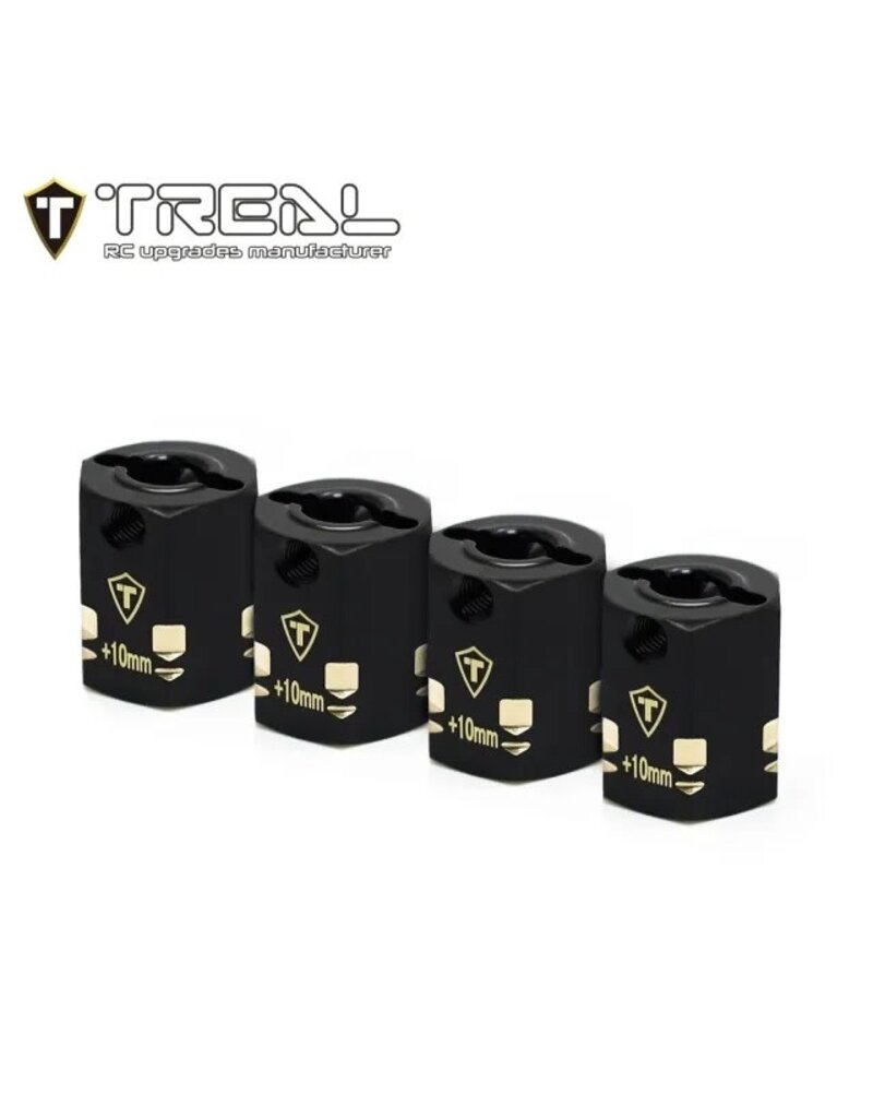 TREAL TRLX003Q8UAUT BRASS 12MM WHEEL HEX ADAPTERS EXTENDED 15MM