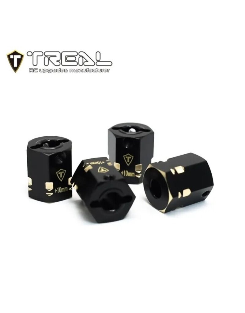 TREAL TRLX003Q8UAUT BRASS 12MM WHEEL HEX ADAPTERS EXTENDED 15MM