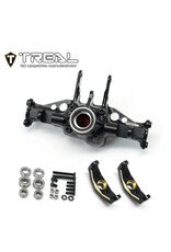 TREAL TRLX003QX7DY5 FRONT AXLE HOUSING WITH BRASS C-HUBS FOR TRX4-M BLACK