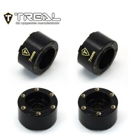 TREAL TRLX003TBKJO5 1.0 WHEEL HUBS BRASS WEIGHT 7MM EXTENSION FOR SCX24 TRX-4M 9MM