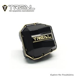 TREAL TRLX003TMP46H SCX10 PRO BRASS DIFFERENTIAL COVER 64G BLACK