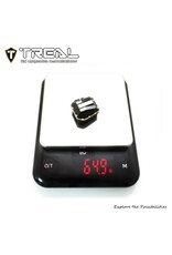 TREAL TRLX003TMP46H SCX10 PRO BRASS DIFFERENTIAL COVER 64G BLACK