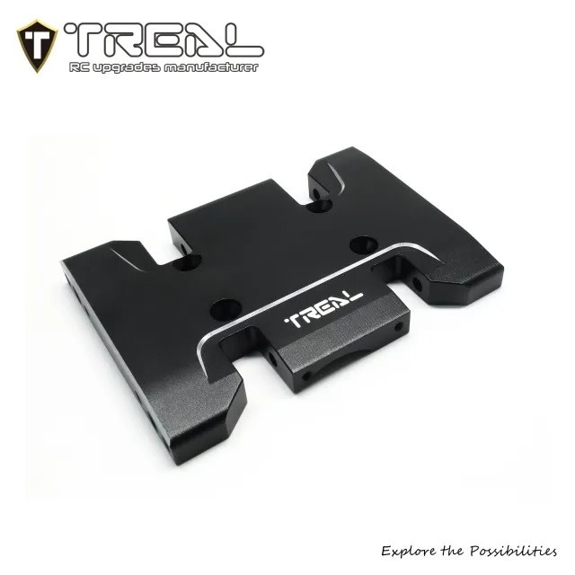 TRLX003TN3P17 SCX10 PRO CENTER SKID PLATE ALUMINUM BLACK - My