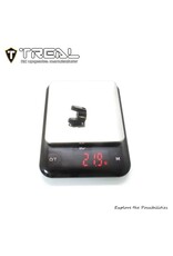 TREAL TRLX003TN6XDJ SCX10 PRO BRASS C-HUB CARRIERS L/R HEAVY WEIGHT UPGRADES BLACK