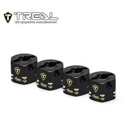 TREAL TRLX003R0X59J BRASS 12MM WHEEL HEX EXTENSION 10MM SCX10 III, CAPRA UTB